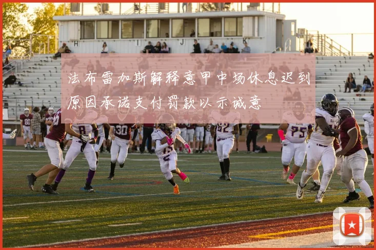 法布雷加斯解释意甲中场休息迟到原因承诺支付罚款以示诚意